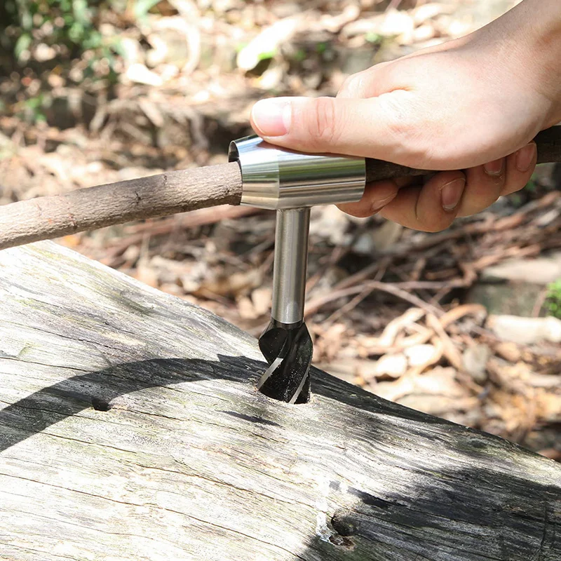 

Portable Manual Auger Wrench Multipurpose Outdoor Wood Peg and Hole Maker Manual Auger Wrench HFing