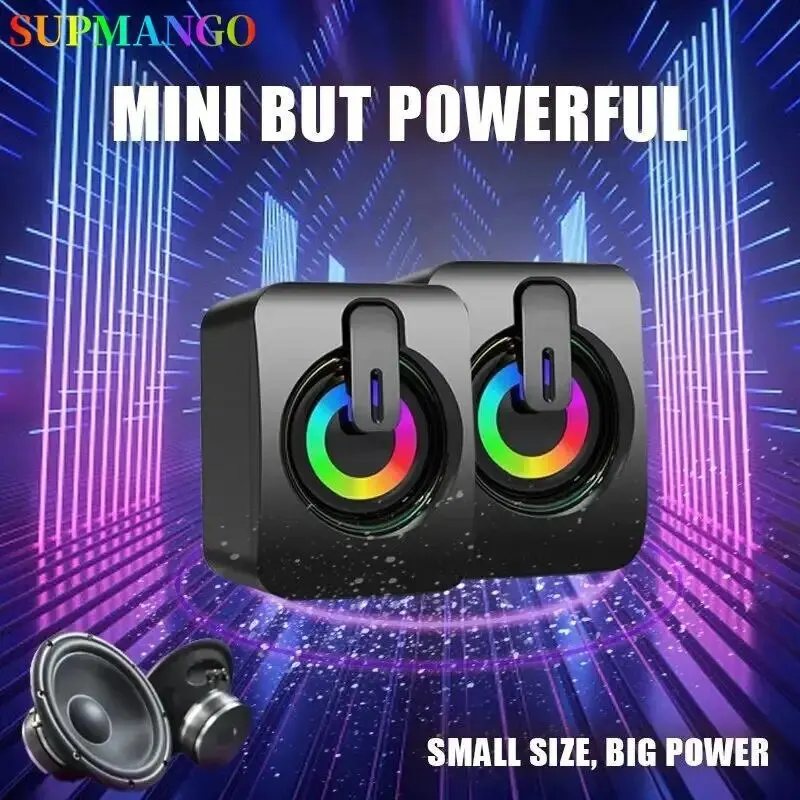 Hi-Fi Стерео Компьютерные Колонки С Микрофоном USB Проводная Звуковая Система