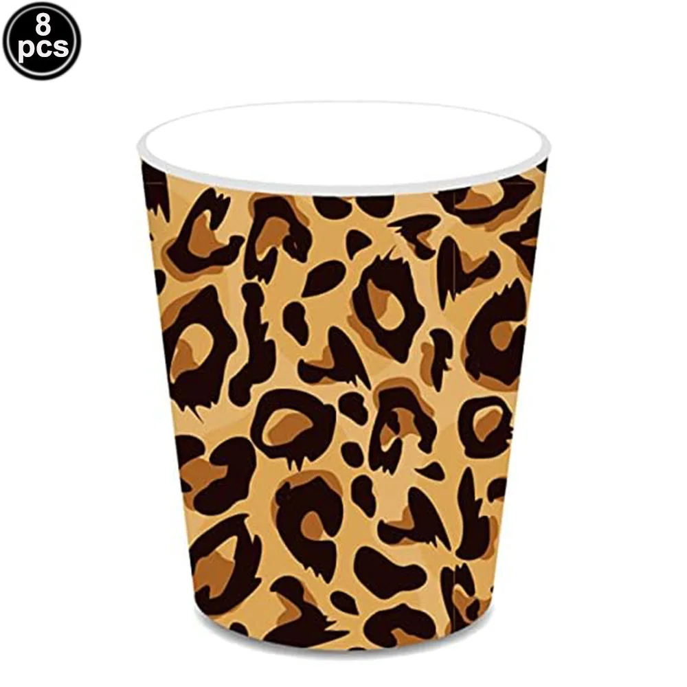 

Одноразовая посуда с леопардовым принтом