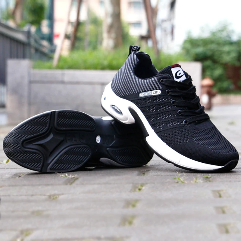 Men Running Shoes Breathable Non-slip Sneakers Air Cushion Comfortable Sports Casual Sneakers