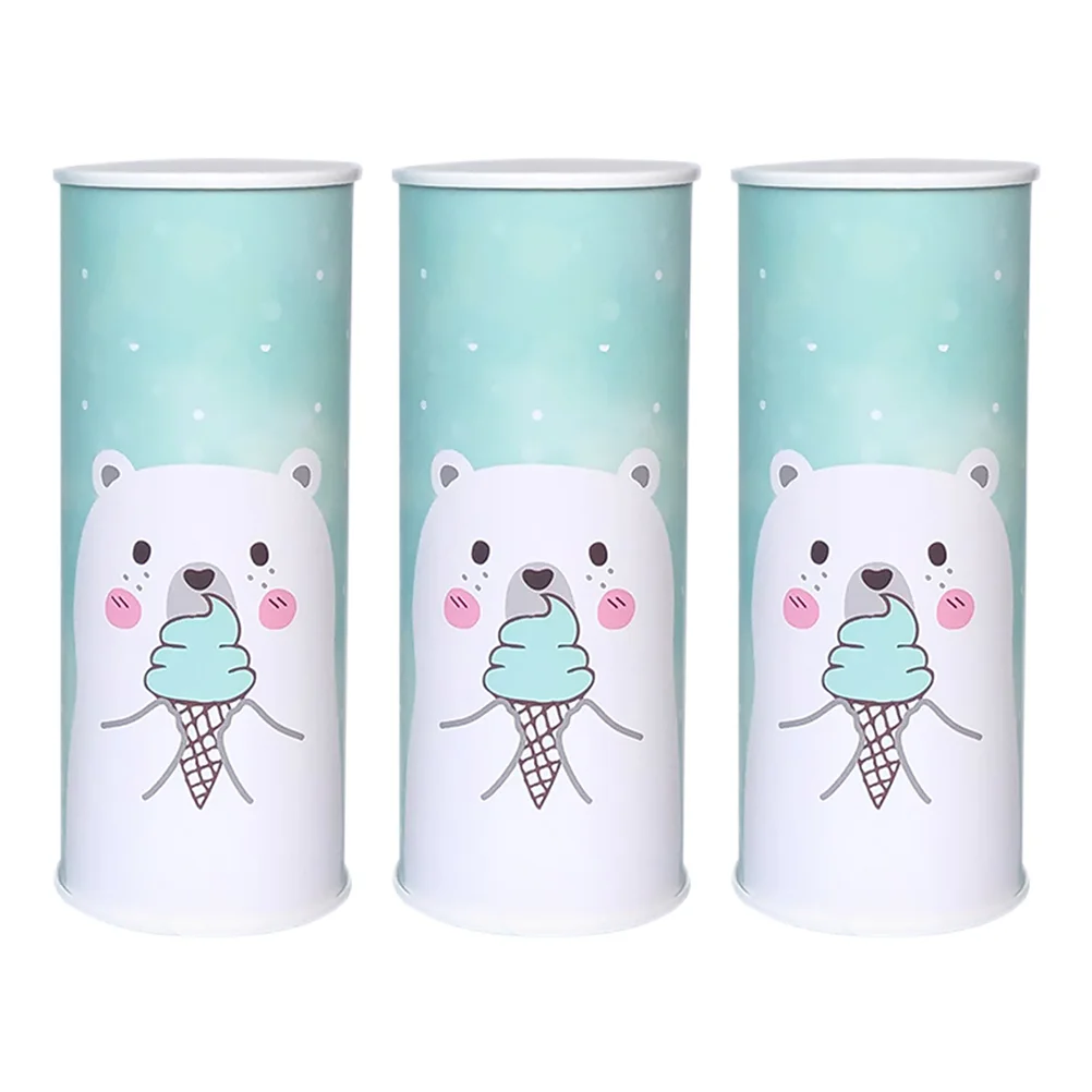

3 Pcs Cylinder Daily Accessory Convenient Facial Tissue Adorable Face Portable Towel Car Napkin Travel Accessories
