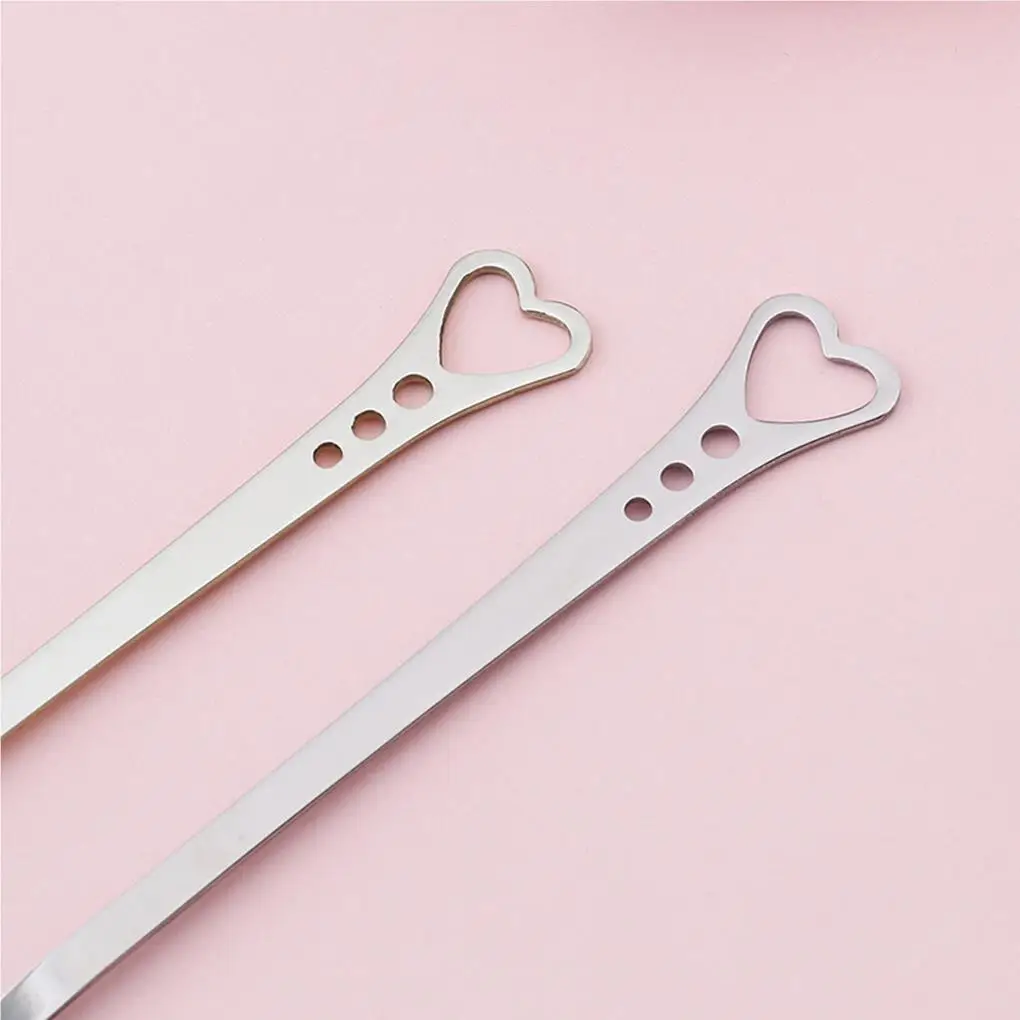 

10 Pcs Stainless Steel Heart Shape Coffee Spoon Dessert Sugar Stirring Spoons Teaspoon Kitchen Accessories