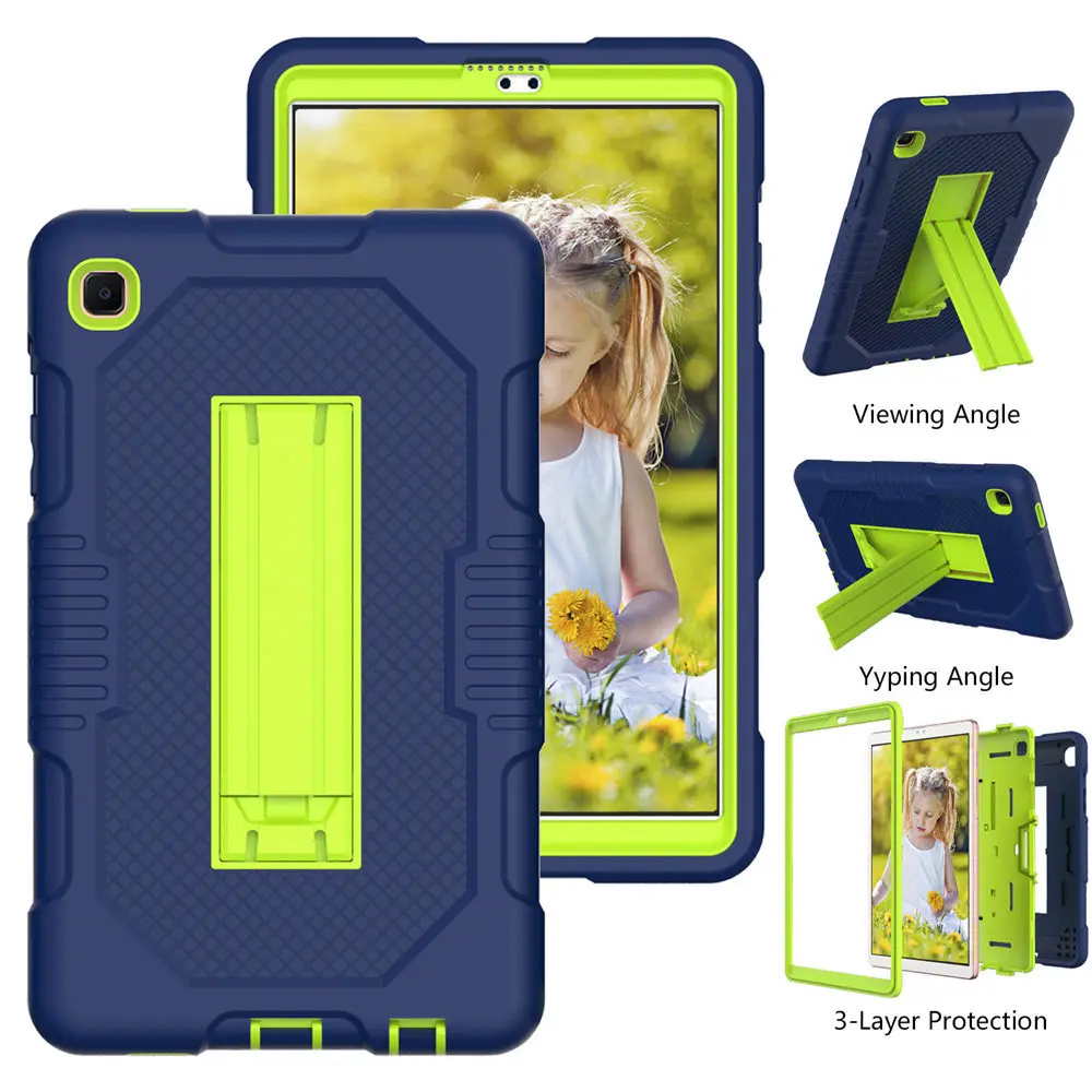 

For Samsung Galaxy Tab A7 Lite 8.7 SM T220 T225 2021 Shock Proof full body Kids Children Safe non-toxic Tablet Case +PenFilm