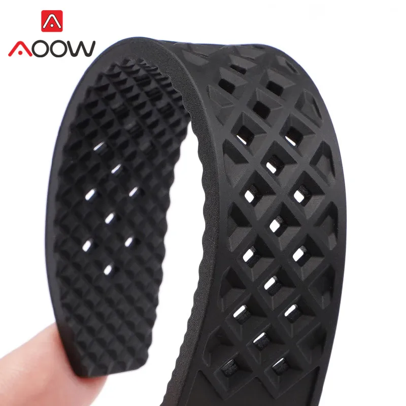 Fluoro Rubber Strap 18/20/22/24mm Quick Release Soft Sport Waterproof Breathable Men Women Universal Replace Watch Band Bracelet