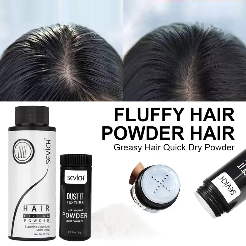 8g/20g Fluffy Hair Powder Modeling Hair Volumizing Mattifying Powder Fiber Hairspray Best Dust It Men Women Hair Styling