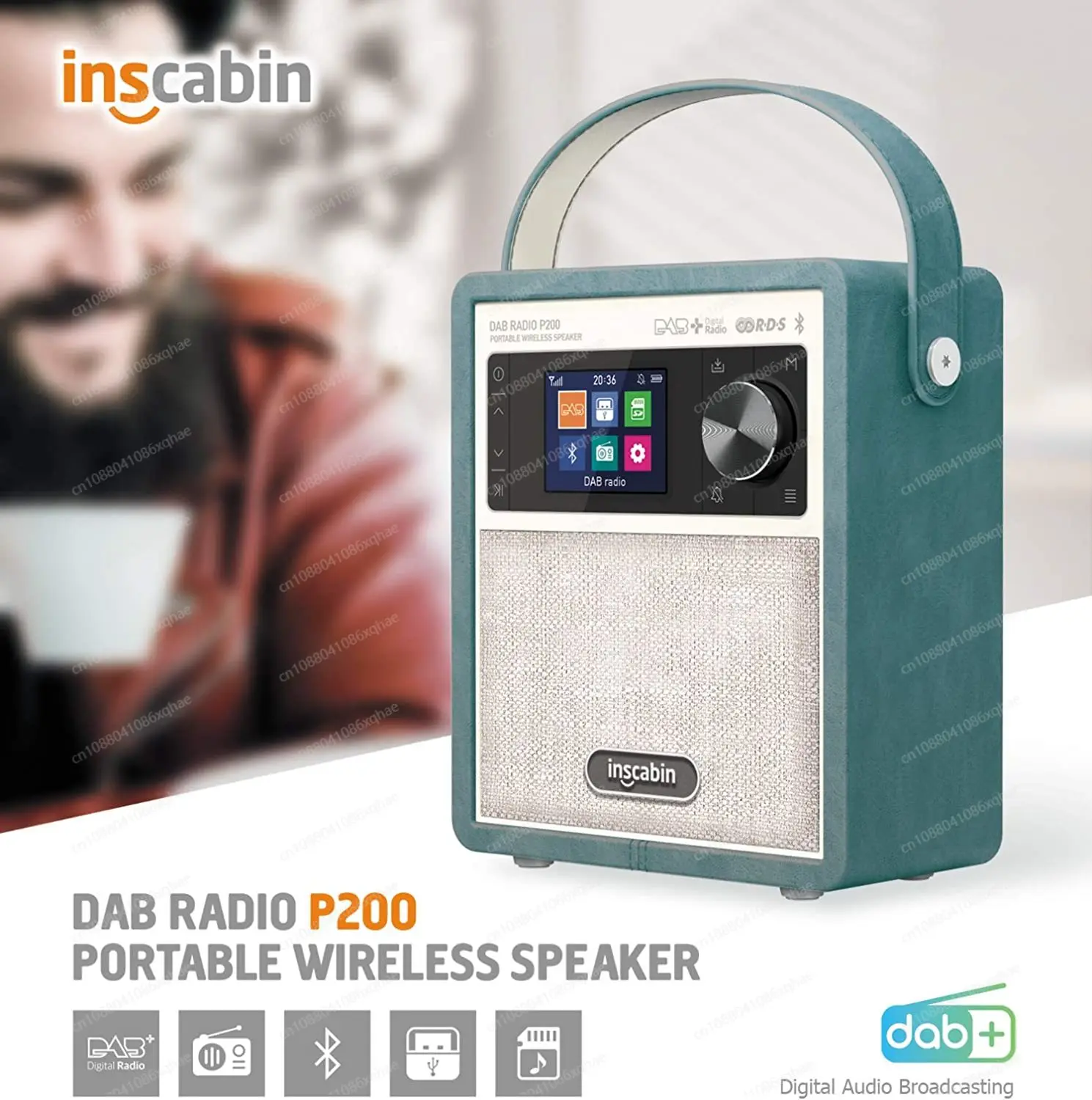 Радио DAB+ FM Bluetooth 5.0 — многофункциональный динамик с беспроводной зарядкой и будильником, высококачественное домашнее аудио (внешняя торговля) (art.: 3920d2ffb8b2e) - 3920d2ffb8b2e