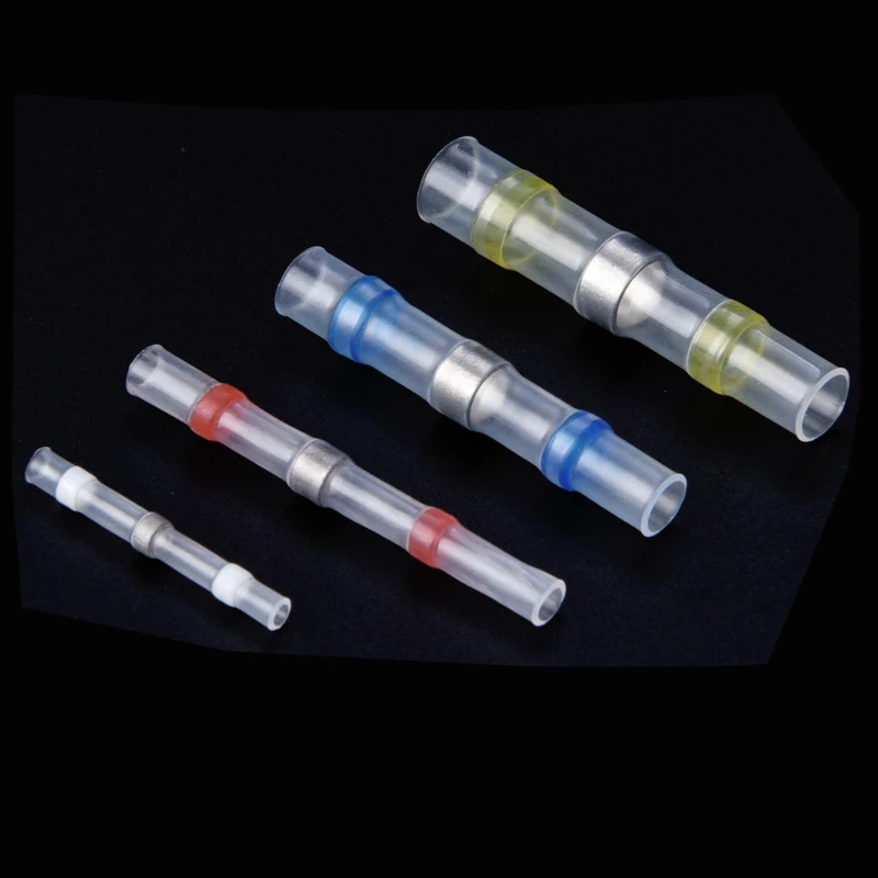 Термоусадочные соединители для проводов SST11 21 31 41, 10/20/30 шт., водонепроницаемые втулки для стыковых электрических соединений, луженая паяльная уплотнительная клемма