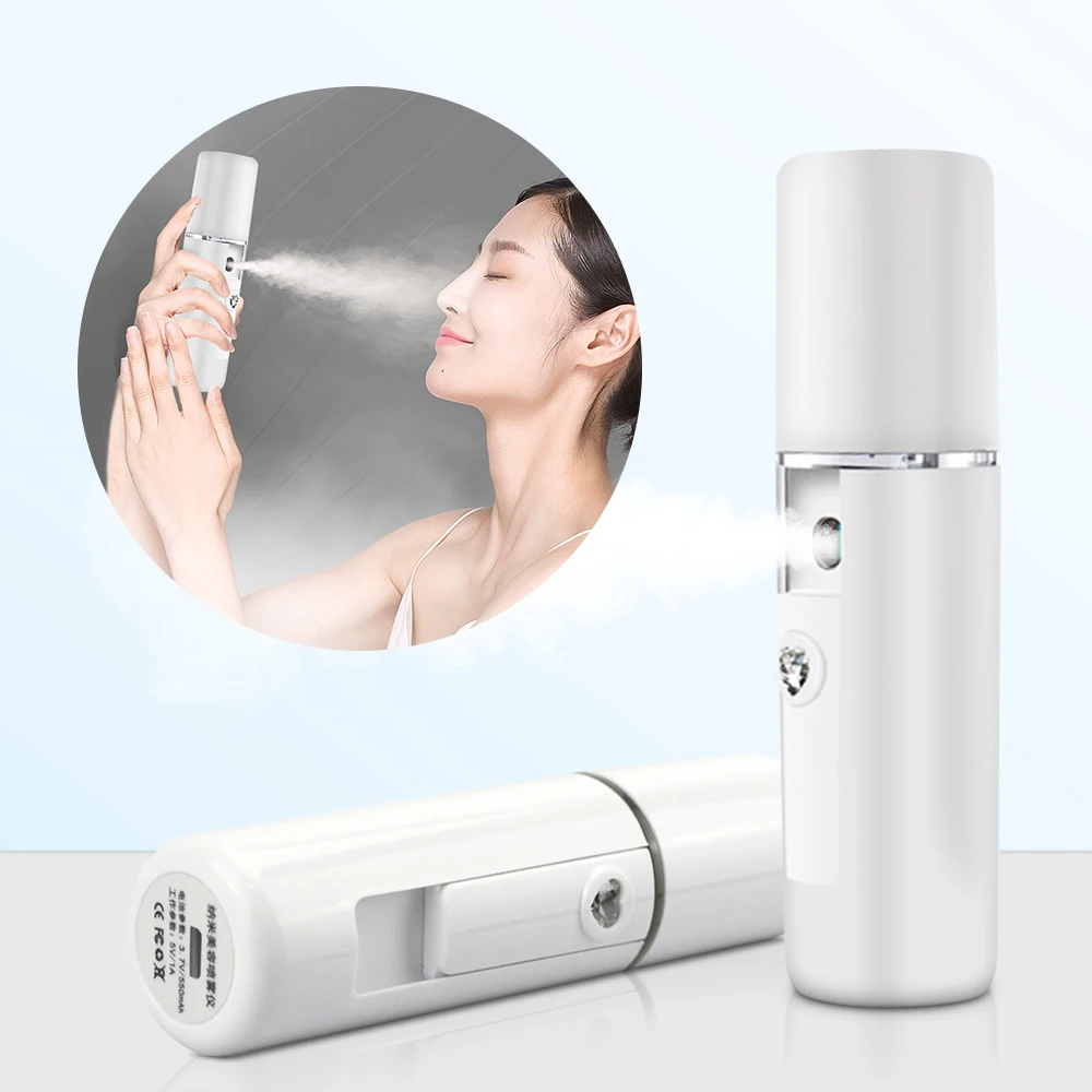 

Nano Spray Water Replenishing Instrument Hand-held Portable Steamer Moisturizing Beauty Implement 5V Mini Humidifiers Large Fog