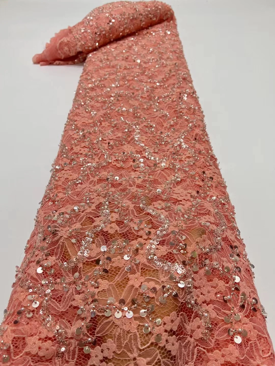 2024 высококачественное стандартное французское платье из гипюра для свадебной