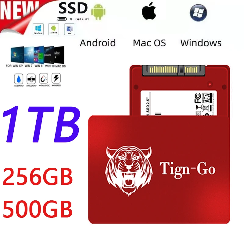 

New Explosive SSD 1TB Solid State Drive 100% Original SSD High-speed Desktop Notebook SATA Interface Capacity Expander