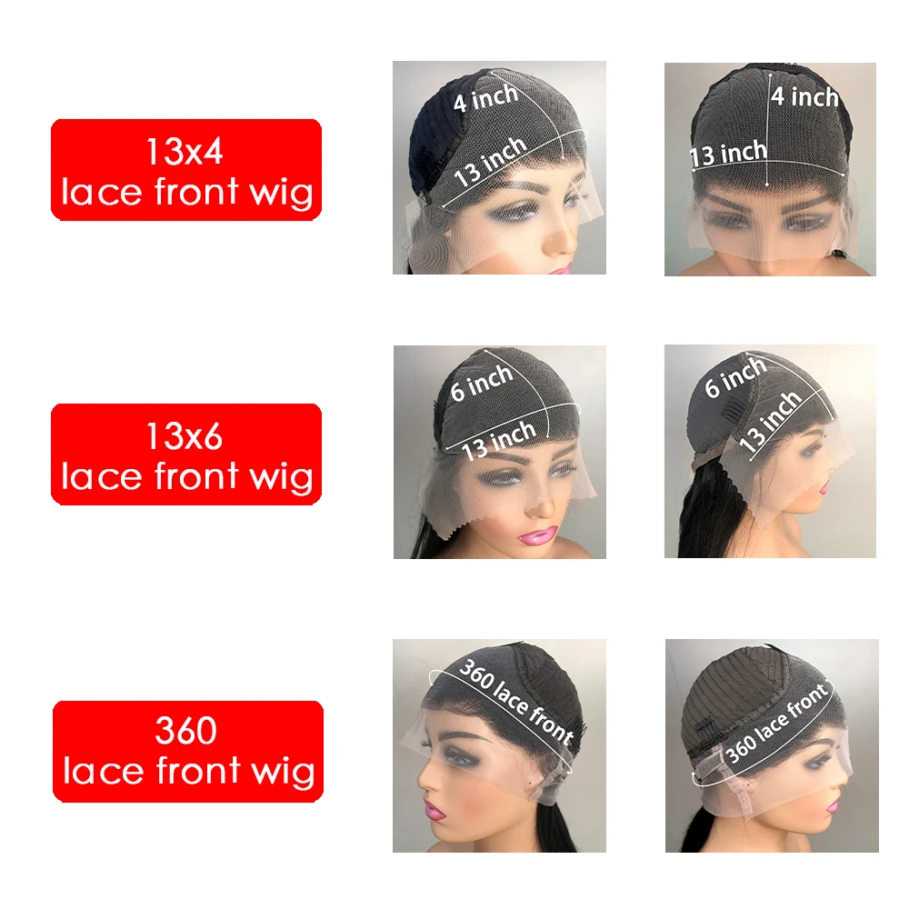 Water Wave Lace Front Wig 360 Full Lace Wig Human Hair Pre Plucked Brazilian Remy Hair 200% Deep Wave 13x6 Hd Lace Frontal Wig images - 6