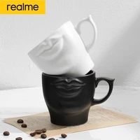 realme personalized 3d mouth ceramic coffee mug white handmade porcelain tea milk cup creative drinkware special gift