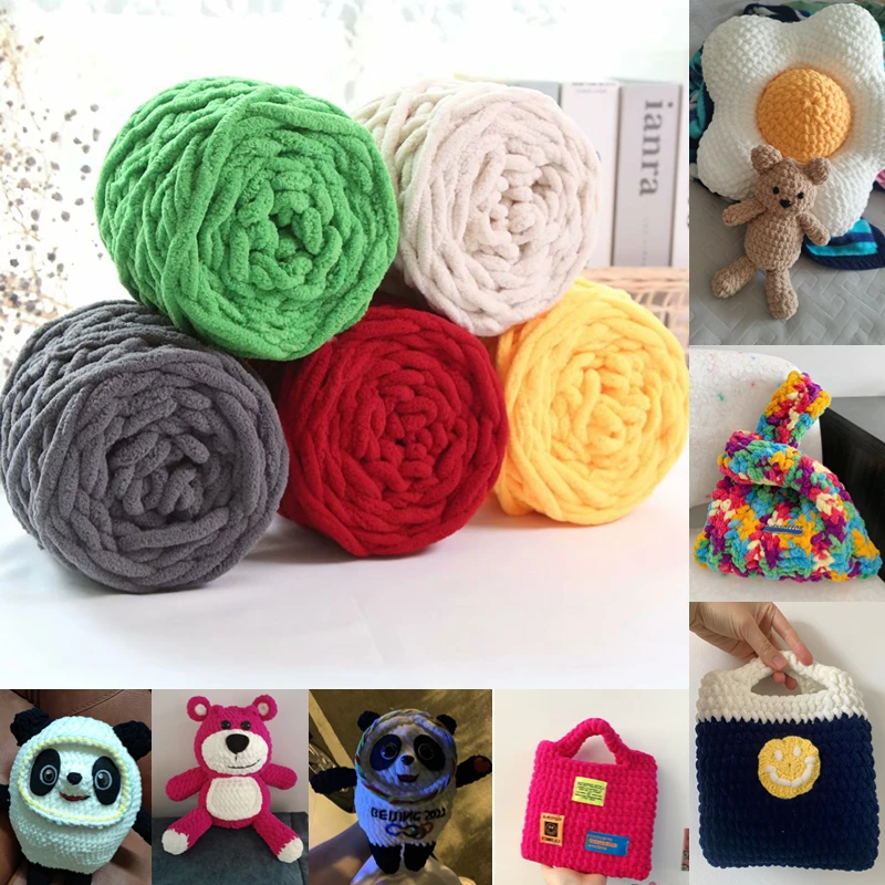 

90g/Set Threads For Knitting Crochet Yarn Chunky DIY Scarf Hat Sweaters Hand Crochet Coarse Wool Fleece Cotton Blends Polyester