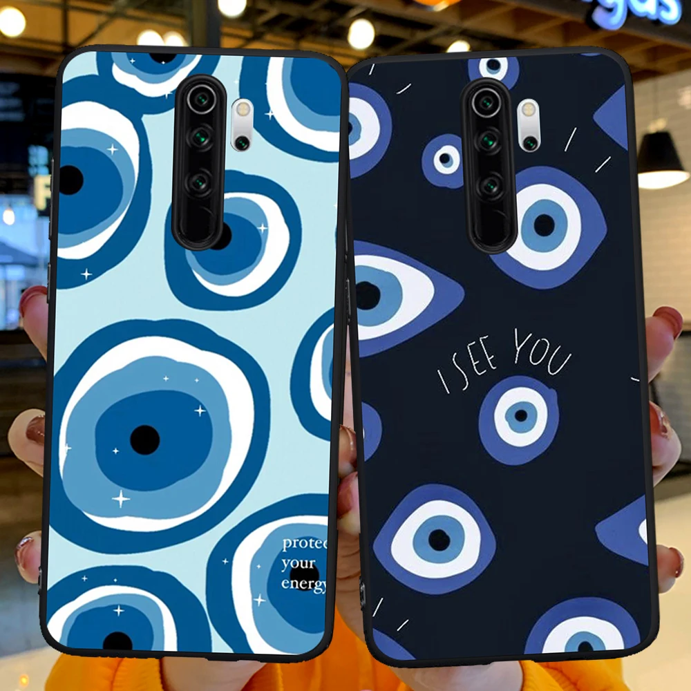 

Роскошный силиконовый чехол с голубыми глазами Lucky Eye, чехол для Xiaomi Mi 9T Redmi Note 5 6 7 8 8T 9 9S 10 10Pro K20 K30 9T Pro, чехол для телефона