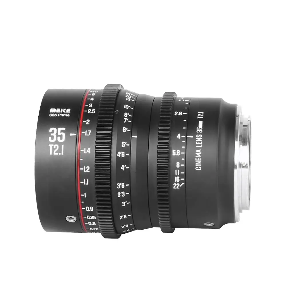 Meike Prime 35 мм T2.1 S35 Super Cine Lens Frame Cinema Camera Systems для камер Canon PL/ EF-Mount BMD6K ARRIALEXA