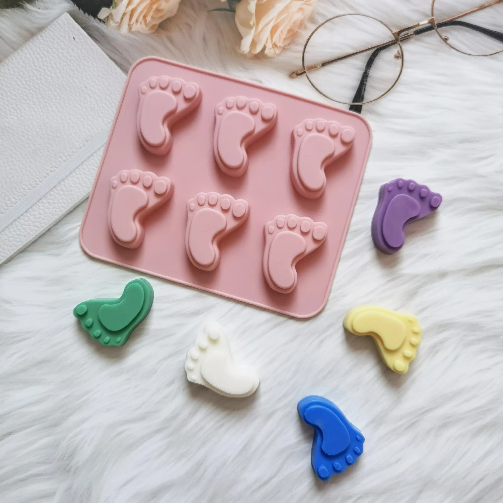 

Baby Feet Silicone Mold Chocolate Mold DIY Baby Food Supplement Candy Cookie Cake Decoration Tools Kitchen Bakeware