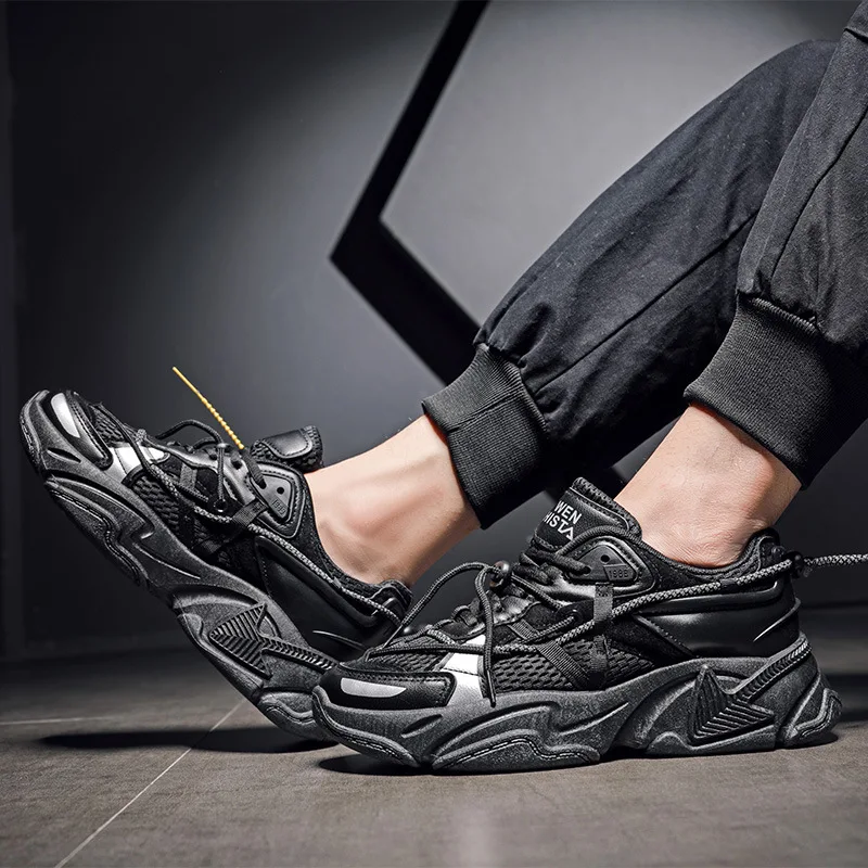 

Breathable Mesh Sport Shoes Men Sneakers Lace Up Running Shoes Comfortable Athletics Jogging Shoes Male Trainers Casual Shoes