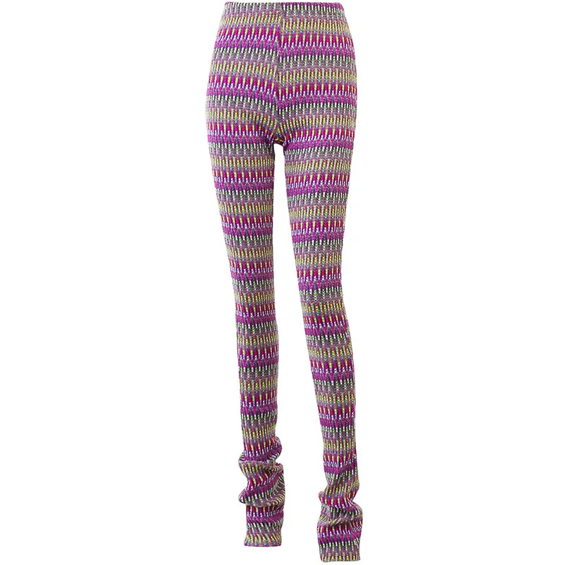 Spice Girls Casual Autumn Pants Matching Color Sexy Slim Body Lift Hip Street Trend Pile of Pants