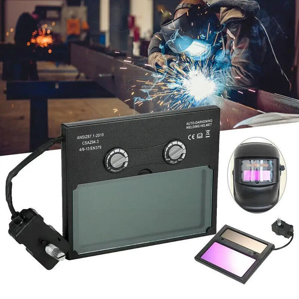 

Solar Pro Auto Darken Welding Helmet Mask Lens Automated Filter Resin Lens High Welding Quality Auto-Dimming Lens Helmet Ho I9S5