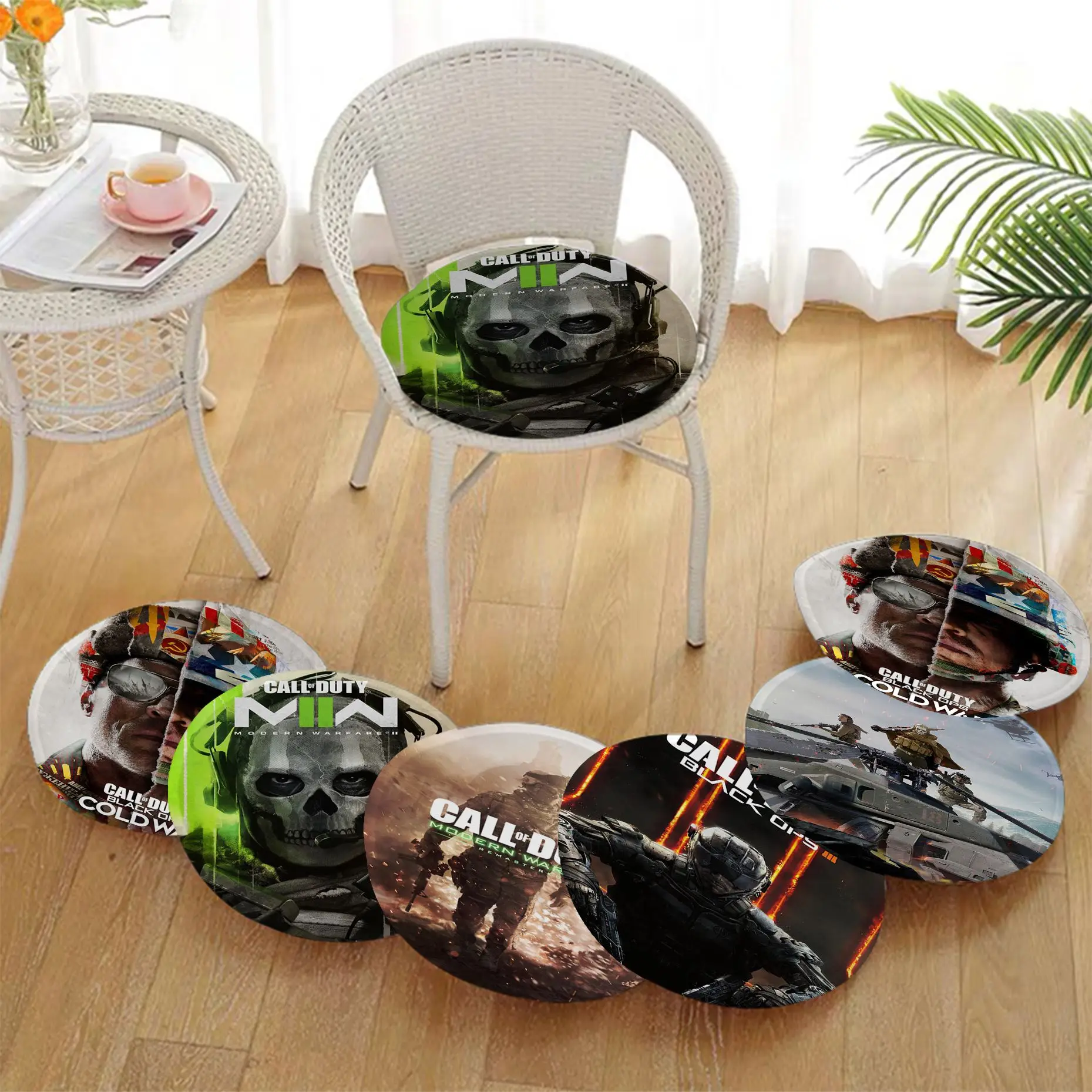 

Call Of Duty Nordic Printing Chair Mat Soft Pad Seat Cushion For Dining Patio Home Office Indoor Outdoor Garden Buttocks Pad