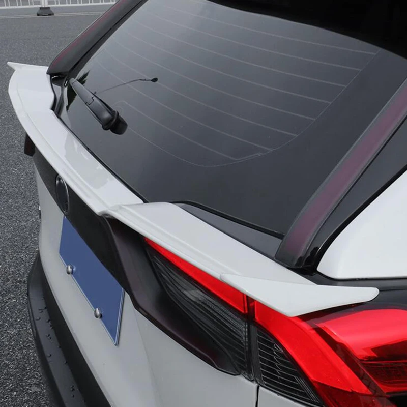 For Roof Spoiler Accessory New Toyota RAV4 Car Window Black Rear Lip Wing Tail ABS Material Splitter Refit 2020 2021