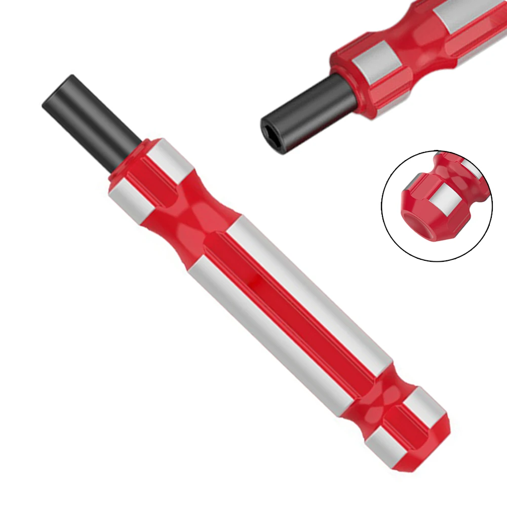

4mm Hex Adapter Magnetic Screwdriver Handle Screwdriver Bit Holder 85mm Long Repair Tool Handle Flathead Screw Driver