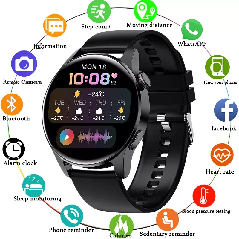 

New Bluetooth Call Watch Men Women Sports Heart Rate Blood Pressure Fitness Tracker 2021 New Watch For Xiaomi