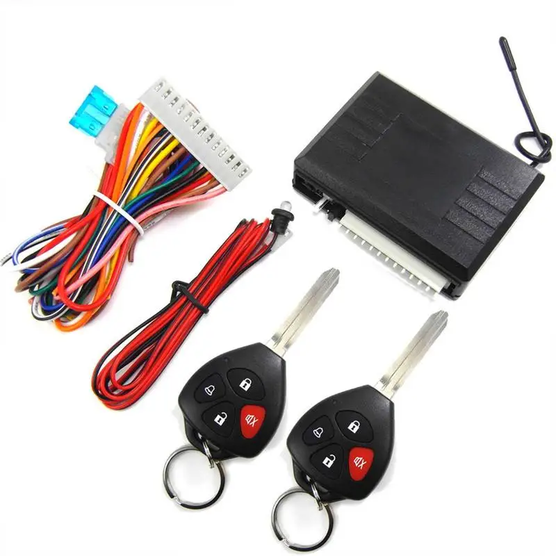 

Keyless Entry Car Kit Automobile Keyless Entry System Vehicle Door Lock Anti-Theft System Kits With 2 Remote Controllers