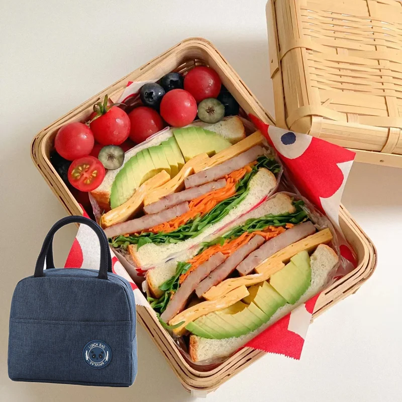 

Portable Insulation Cold Preservation Picnic Rice Lunch Box Cooler Bag for Kids and Women Insulated
