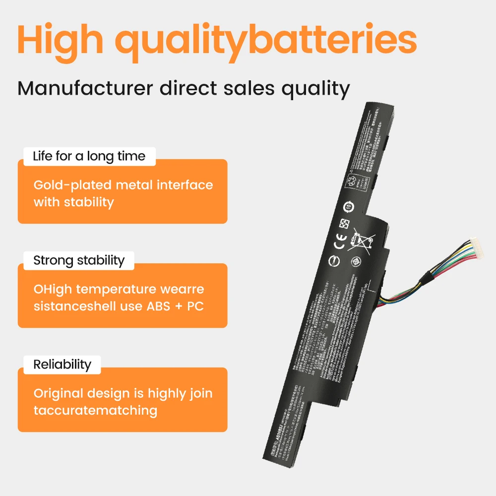 AS16B5J AS16B8J 5600 мАч аккумулятор для ноутбука Acer Aspire E5-575G-53VG 3ICR19/66-2 Бесплатная гарантия