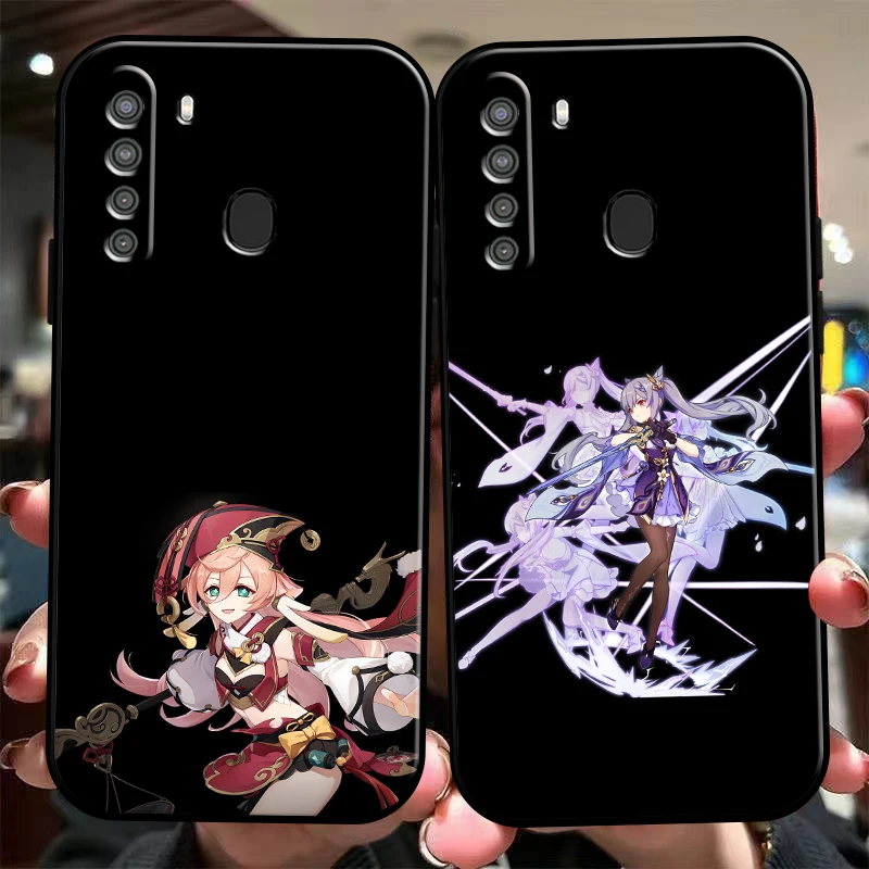 

Genshin Impact Project Game Phone Case For Samsung Galaxy A01 A02 A10 A10S A31 A22 A20 4G 5G Silicone Cover Back Funda