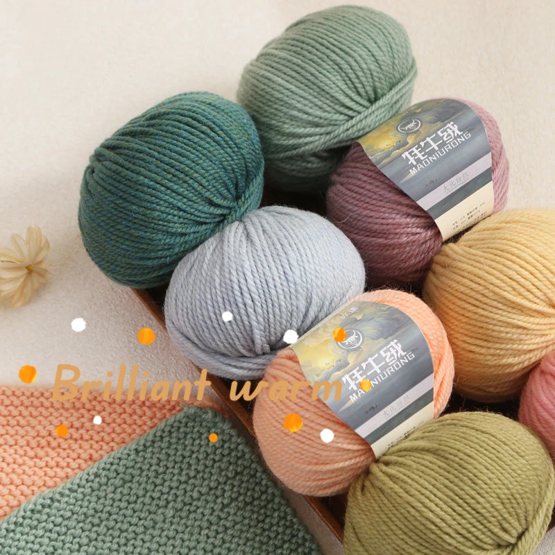 50 г/1 шт. кашемировая пряжа ручной вязки из шерсти яка 60% шерсть массивная для