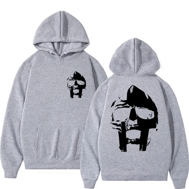 Rapper Mf Doom Music Album Hoodies Madvillain Metal Vintage Harajuku Pullover Men's Hip Hop Gothic Punk Oversized Tracksuit Male