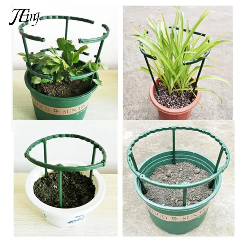 

2pc Plastic Plant Support Pile Stand For Flowers Semicircle Greenhouses Tool