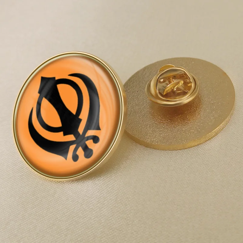 

Sikhism Flag Brooch/Badges/Lapel Pins