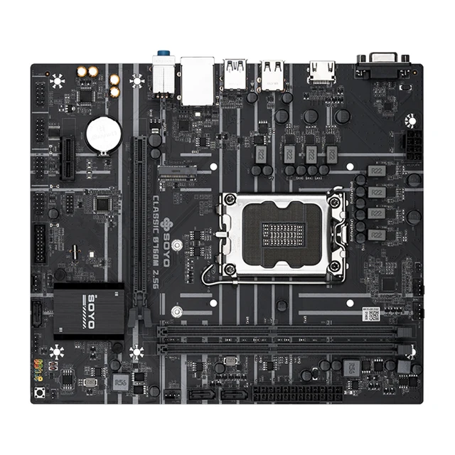 SOYO Classic B760M 2.5G Motherboard With Intel Core i5 13400F CPU Kit 10-Cores 16-Threads USB3.2 M.2 PCIE4.0 For Desktop PC 3
