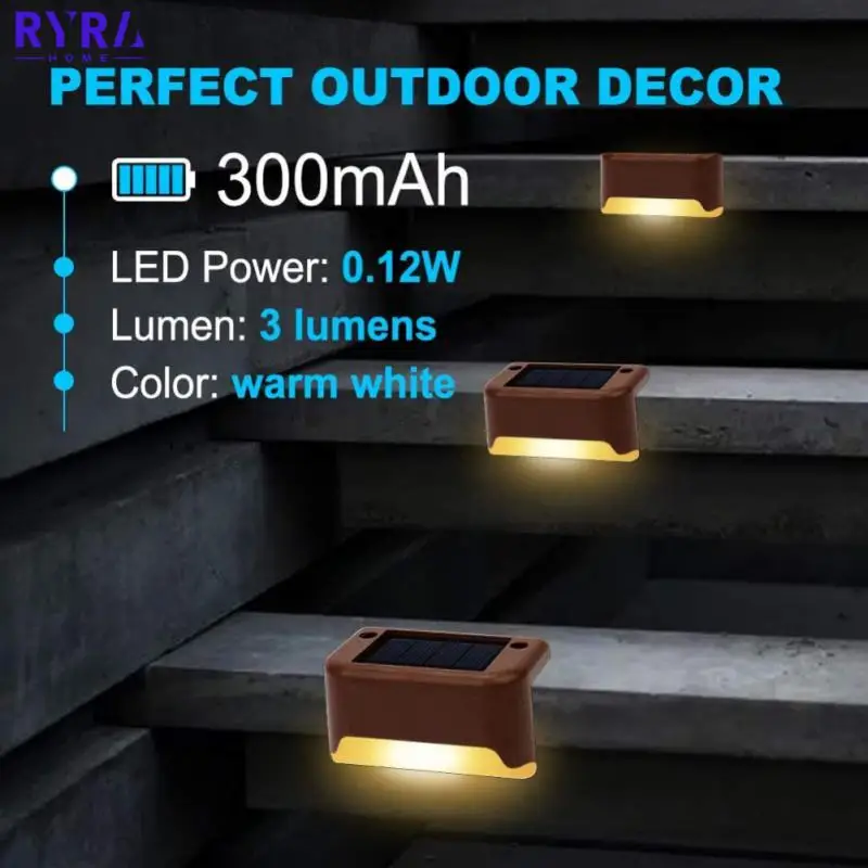 

4/8 Pack Solar Deck Lights LED Waterproof Wall Light Outdoor Solar Powered LED Step Lights For Decks Stairs Patio Path Yard New