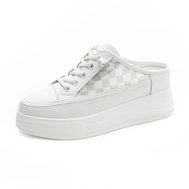 

Women's Sandals Summer 2023 Mules Luxury Designer Slippers Ladies Internal Elegant Platform Shoes Girl Flats Chunky Heels Slides