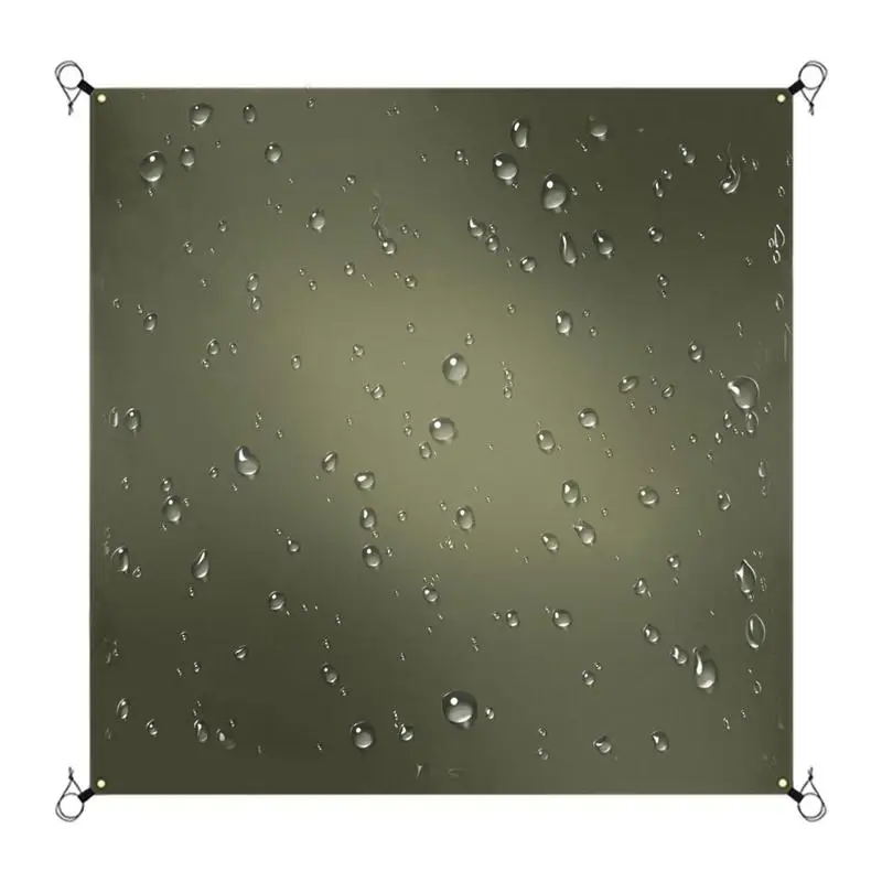 

Waterproof Tarp Outdoor Multifunctional Camping Floor Mat Rainproof 210D Oxford Cloth Canopy To Keep Dry For Picnic Car Shadding