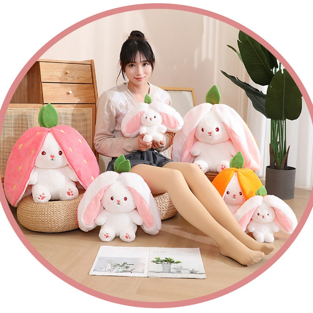 

Children Sleep Pillows Home Comfort Cushion Sofa Car Decoration Cute Soft Rabbits Plush Toys Birthday Gift for Kids Boys Girls