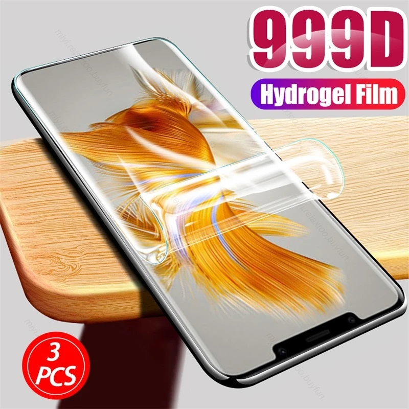 

3PCS 999D Full Cover Soft Hydrogel Film For Huawei Mate 50 Pro Screen Protector Not Glass Hauwei Huawey Mate50 Mate50pro 4G 2022