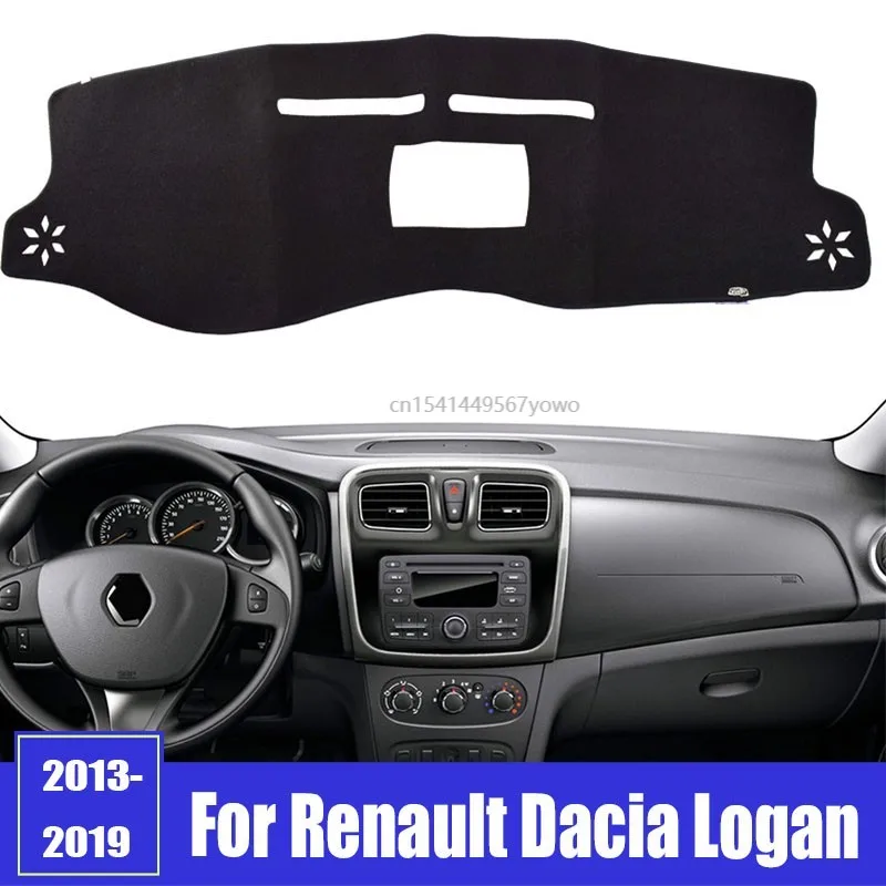 

Для Renault Dacia Logan 2 2013 - 2019 Renault Symbol 2012-2019, левосторонний автомобильный коврик для приборной панели, коврик для приборной панели