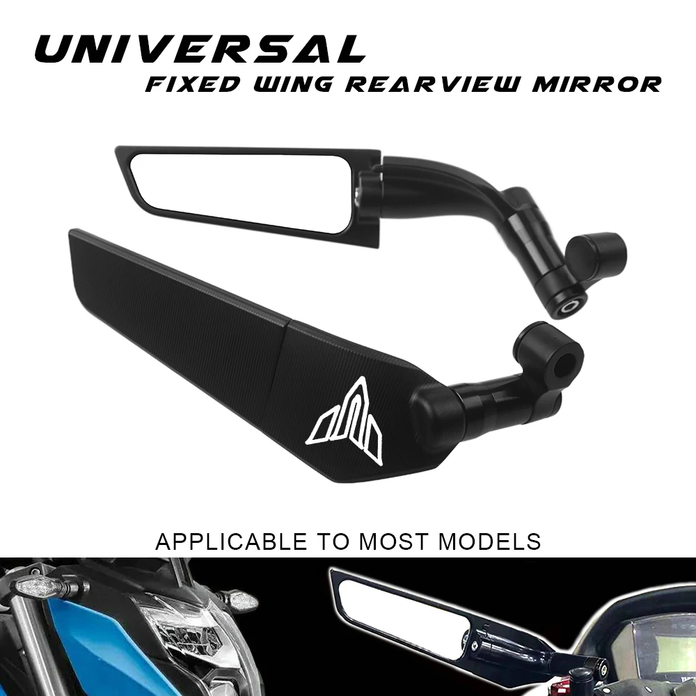 

For Yamaha MT MT07 MT03 MT09 MT10 Universal Motorcycle Mirror Wind Wing Side Rearview Reversing Mirror