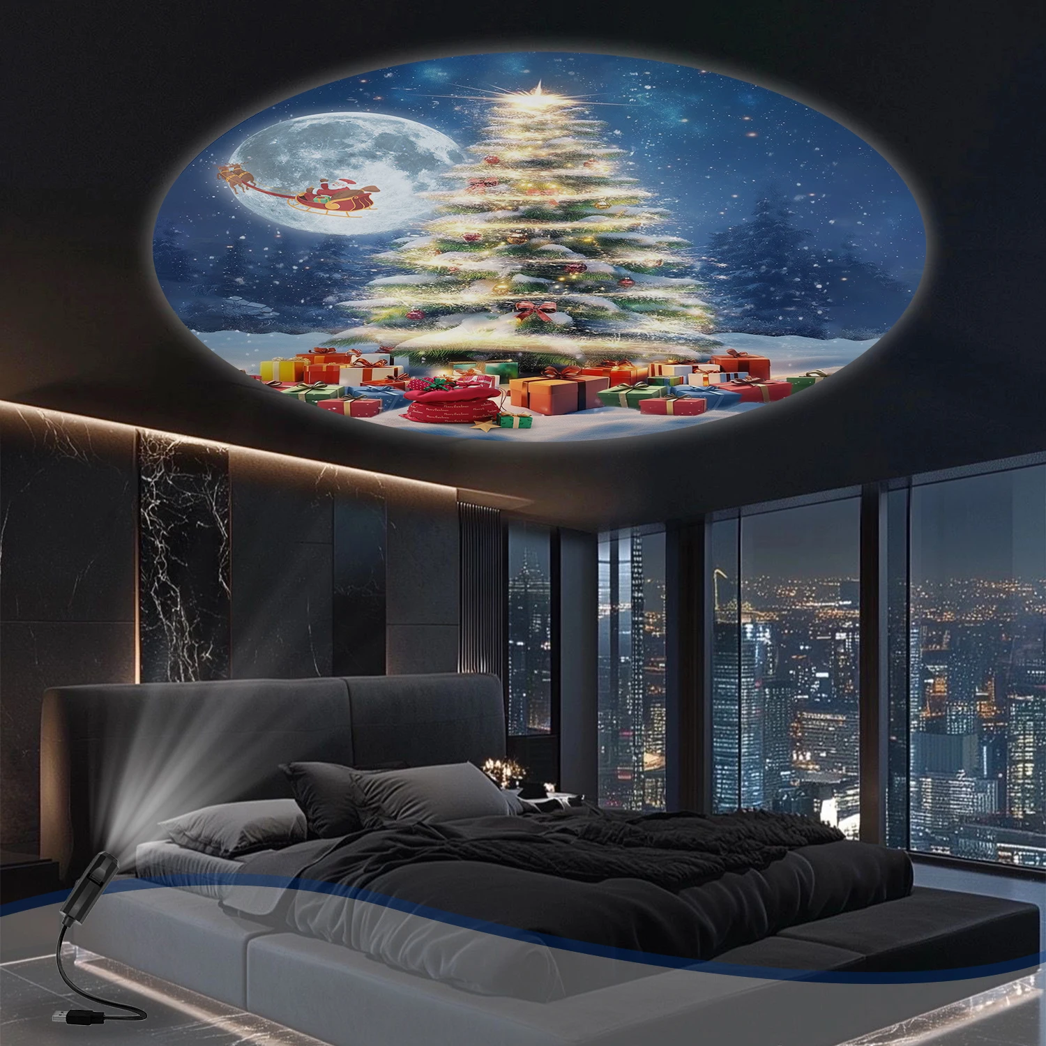 

Проекционная лампа для рождественской елки USB