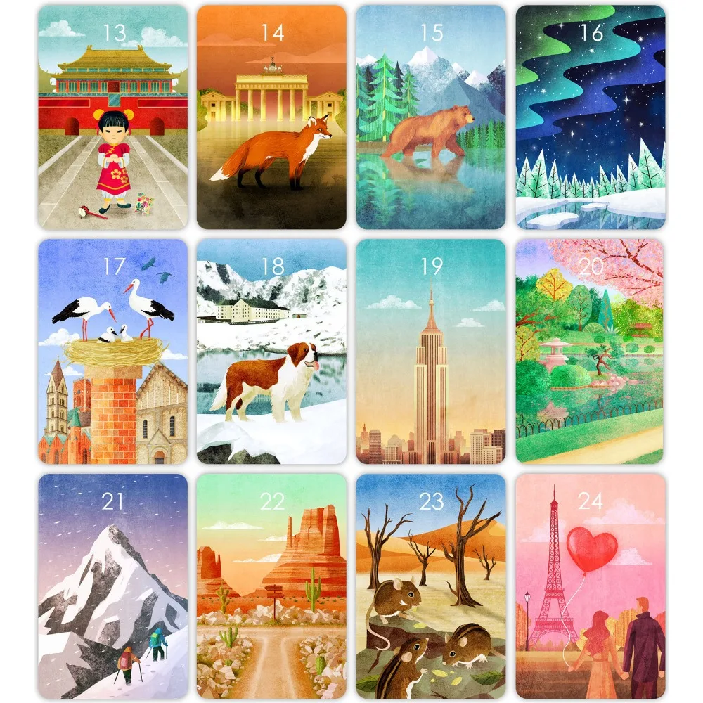 9*6 см Германия Миамдо Ленорман колода гадальные карты Таро настольные игры 36 шт.