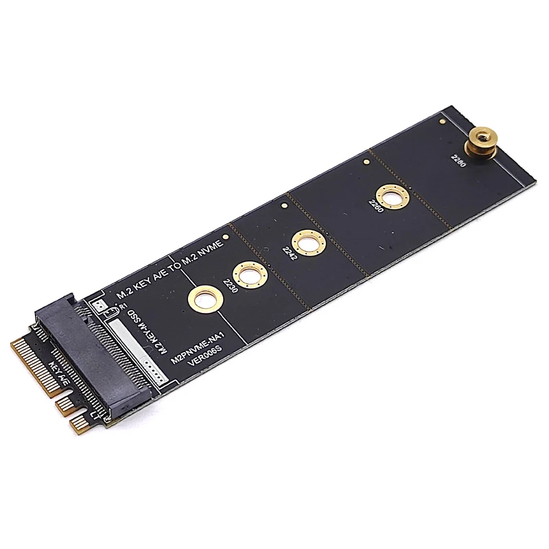 

Адаптер M2 KEY A-E to M2 NVME, преобразователь карты Riser NGFF в KEY-M слот расширения, Wi-Fi интерфейс на M2 NVME, поддержка 2230-2280 M2 SSD