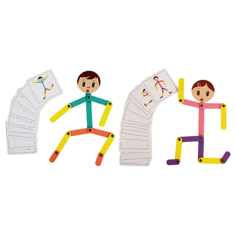 

Intelligence Kids for Learning Human Poseture Gesture Puppet with Cards