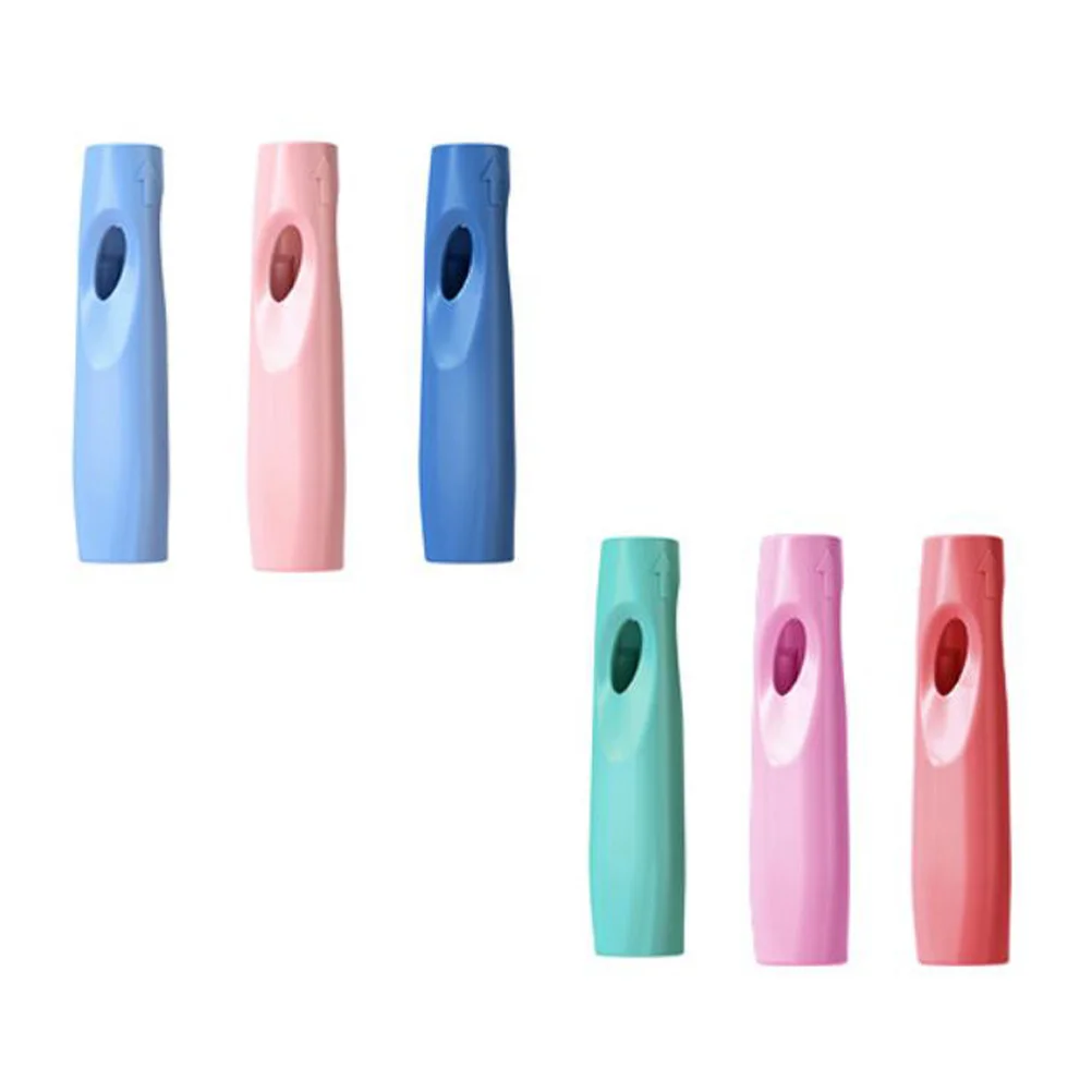 

6pcs Portable Pencil Extenders Pencil Lengtheners Silicone Pencil Holders for Students