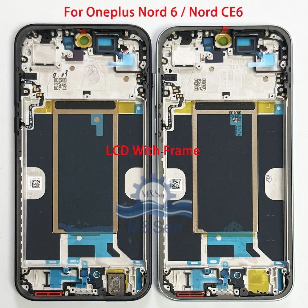 Фото 6,78-дюймовый AMOLED-дисплей оригинального качества для OnePlus Nord CE6 Nord CE 6, экран LCD для OnePlus Nord 6 CPH2795 CPH2793 2026 с рамкой. №2