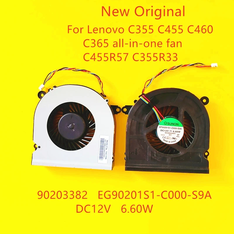 

Новый оригинальный вентилятор для охлаждения процессора ноутбука Lenovo C355 C455 C460, универсальный вентилятор C455R57 C355R33, вентилятор 90203382 дюйма, 12 В